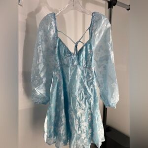 Marceau Mini Blue Dress Princess Polly